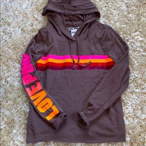 NWT PINK Thin Hoodie Sz SM